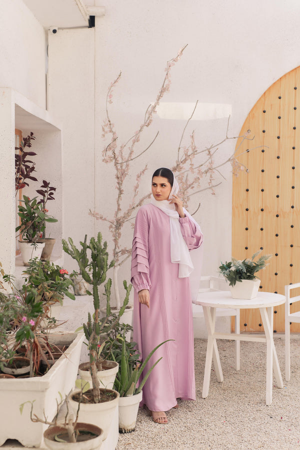 Pleated Sleeves Lilac